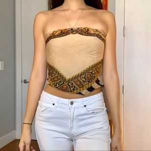 SCARF TIE TUBE TOP